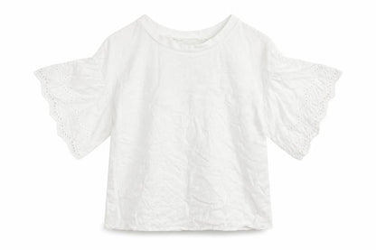 H&M Girls White   Basic T-Shirt Size 11 Years