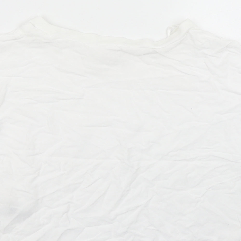 H&M Girls White   Basic T-Shirt Size 11 Years