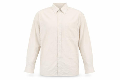 Mens UK Size 17 Double TWO Brown  Button-Up Long Sleeve Casual Shirt