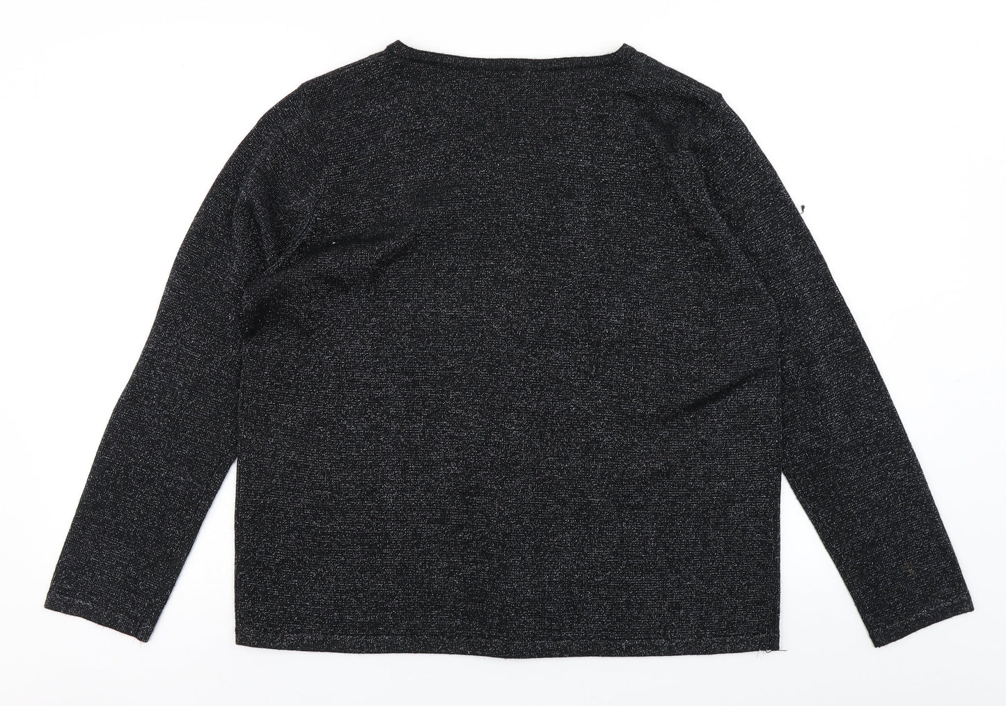 Womens UK Size M BM Black Cardigan Jumper