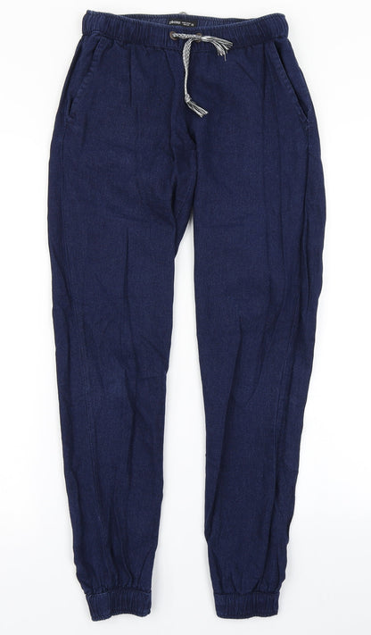 Cropp Womens Blue   Cargo Trousers Size 4 L28 in