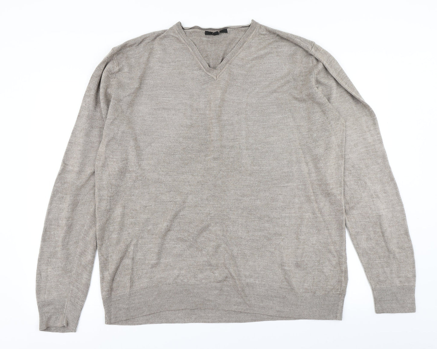 George Mens Brown  Knit Pullover Jumper Size XL