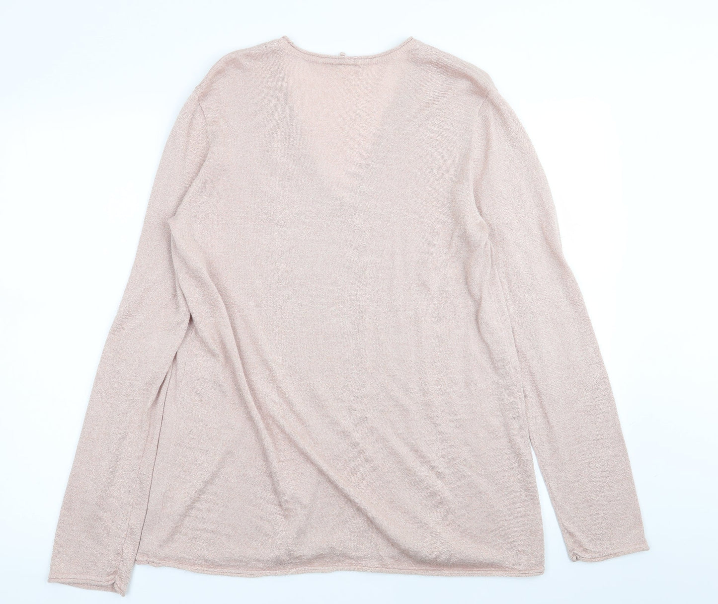 Womens UK Size L retrology Pink Pullover Jumper