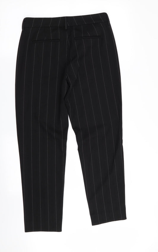 liverpool Womens Black Striped  Trousers  Size 8 L28 in
