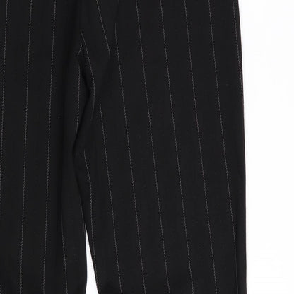 liverpool Womens Black Striped  Trousers  Size 8 L28 in