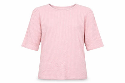 Front view of Tu girls’ pink basic t-shirt, size 12, years