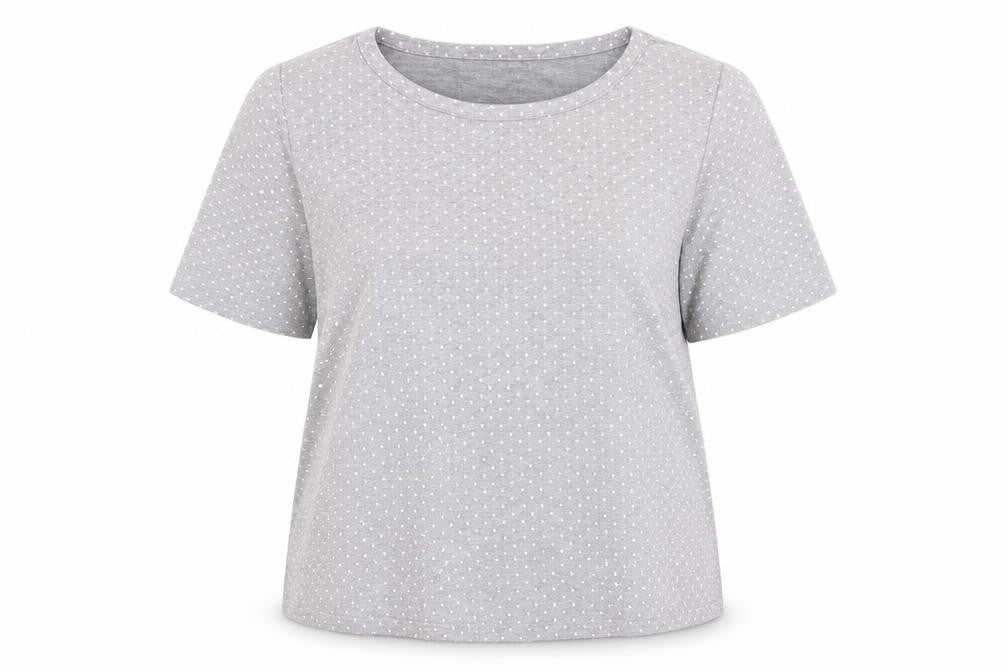 River Island Womens Grey Polka Dot  Top Pyjama Top Size 12