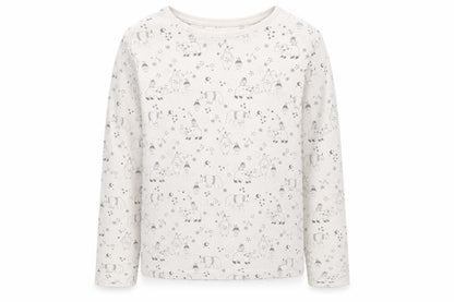 TU Girls Ivory Animal Print  Basic T-Shirt Size 9 Years