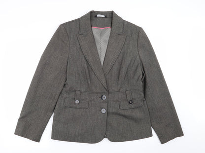 BHS Womens Grey   Jacket Blazer Size 16
