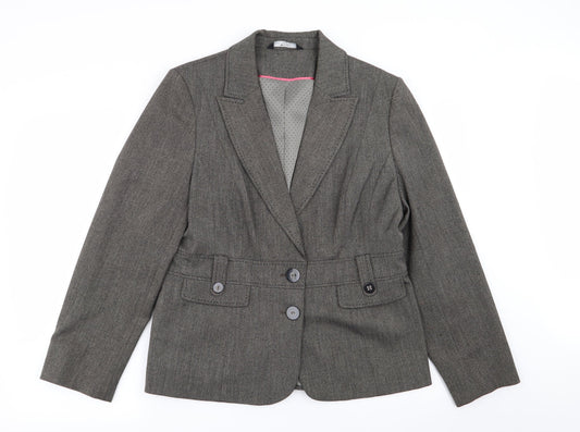 BHS Womens Grey   Jacket Blazer Size 16