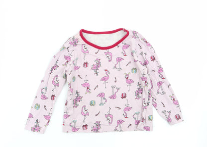 Primark Girls Pink Geometric  Babydoll Pyjama Top Size 18-24 Months
