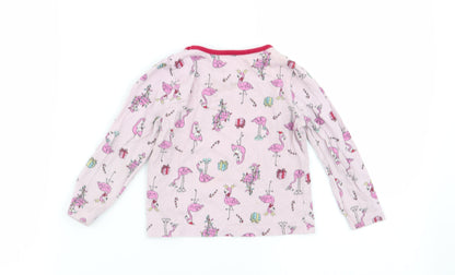 Primark Girls Pink Geometric  Babydoll Pyjama Top Size 18-24 Months
