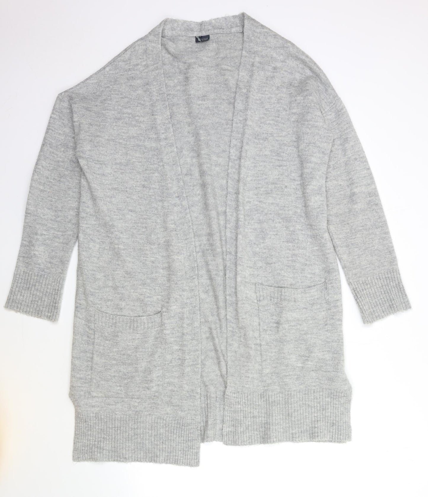 Womens UK Size S Sparkle & Fade Grey Cardigan Jumper