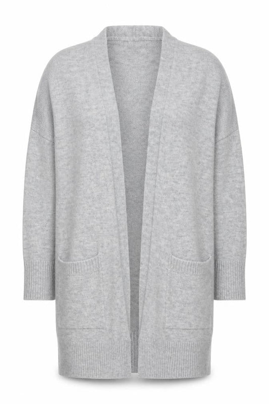 Womens UK Size S Sparkle & Fade Grey Cardigan Jumper