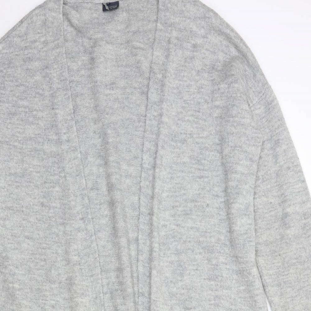 Womens UK Size S Sparkle & Fade Grey Cardigan Jumper