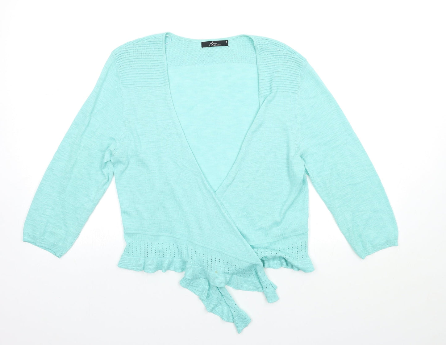 Womens UK Size S Bonmarché Blue Cardigan Jumper