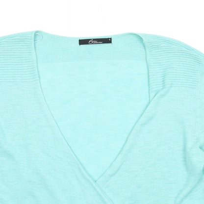 Womens UK Size S Bonmarché Blue Cardigan Jumper