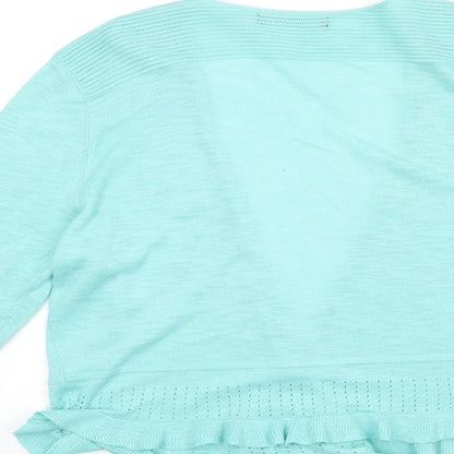 Womens UK Size S Bonmarché Blue Cardigan Jumper