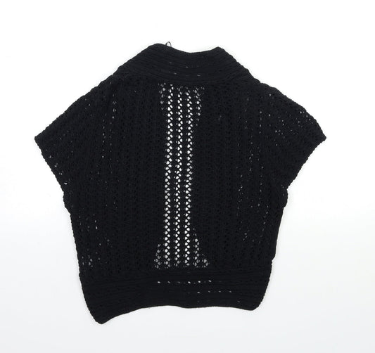 George Womens Black  Knit Cardigan Jumper Size 14