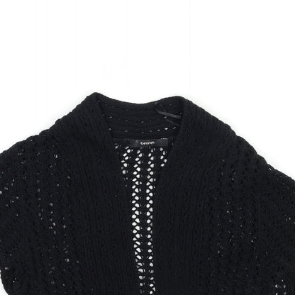 George Womens Black  Knit Cardigan Jumper Size 14
