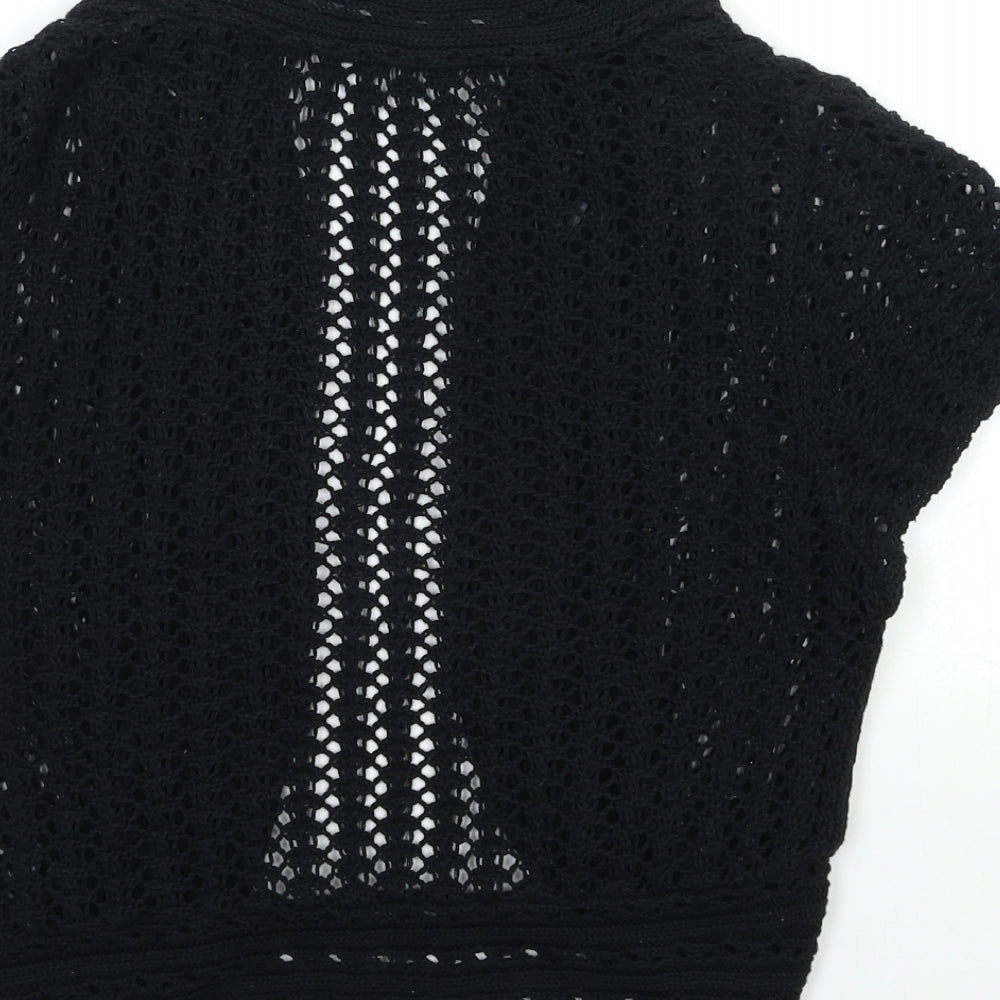 George Womens Black  Knit Cardigan Jumper Size 14