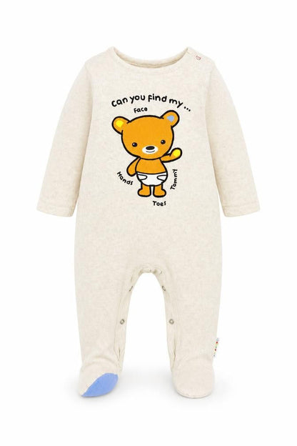 F&F Baby Beige  Fleece Babygrow One-Piece Size 6-9 Months