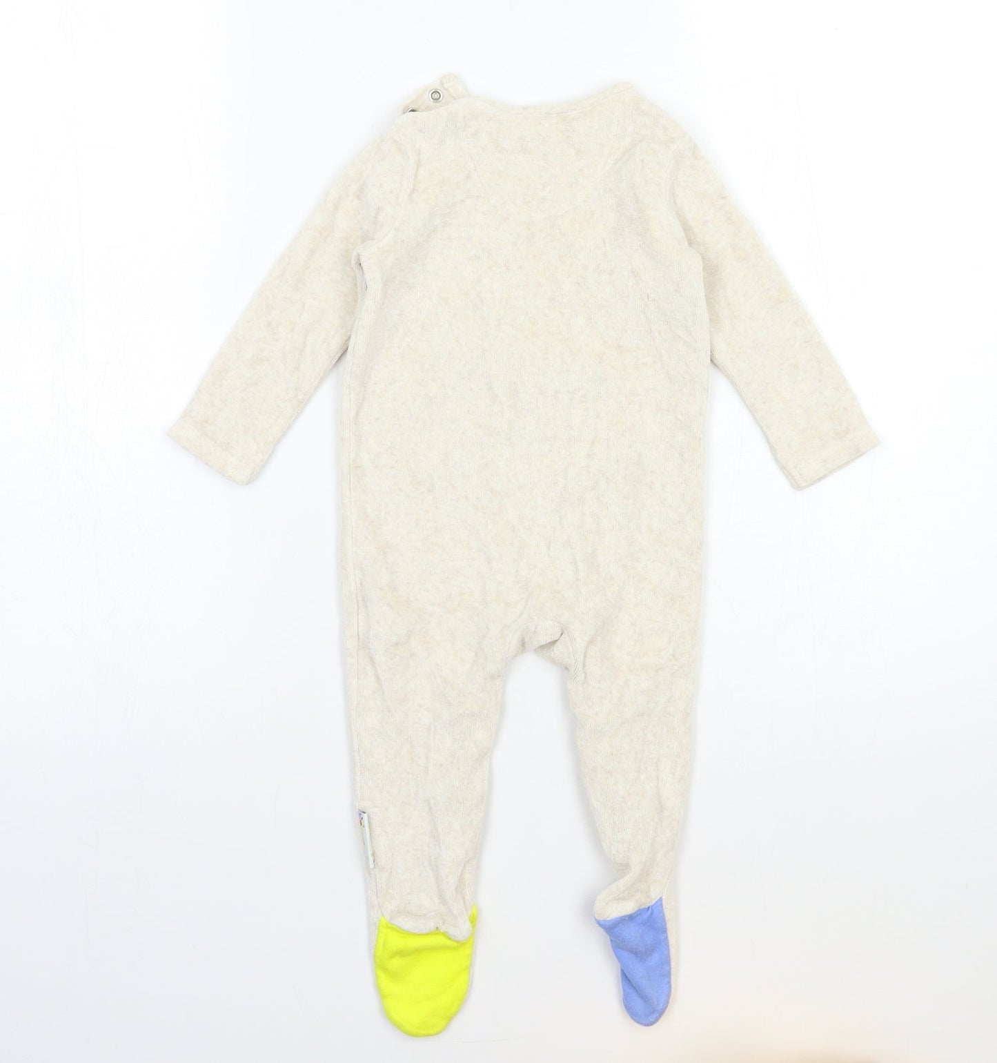 F&F Baby Beige  Fleece Babygrow One-Piece Size 6-9 Months