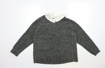 Womens UK Size 16 Atmosphere Grey Pullover Jumper