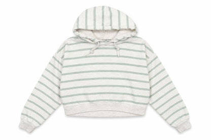 Primark Womens Beige Striped  Pullover Sweatshirt Size 8