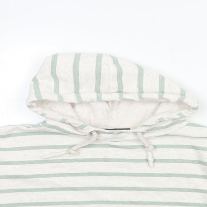 Primark Womens Beige Striped  Pullover Sweatshirt Size 8