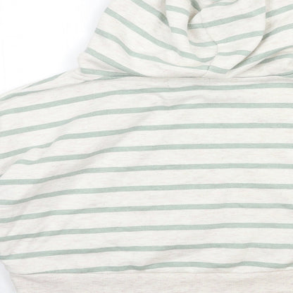 Primark Womens Beige Striped  Pullover Sweatshirt Size 8