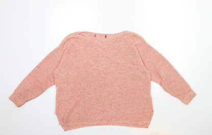 Marks and Spencer Mens Orange  Knit Pullover Jumper Size M