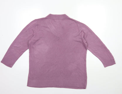 Womens UK Size S ORIGINALS Purple Pullover Jumper
