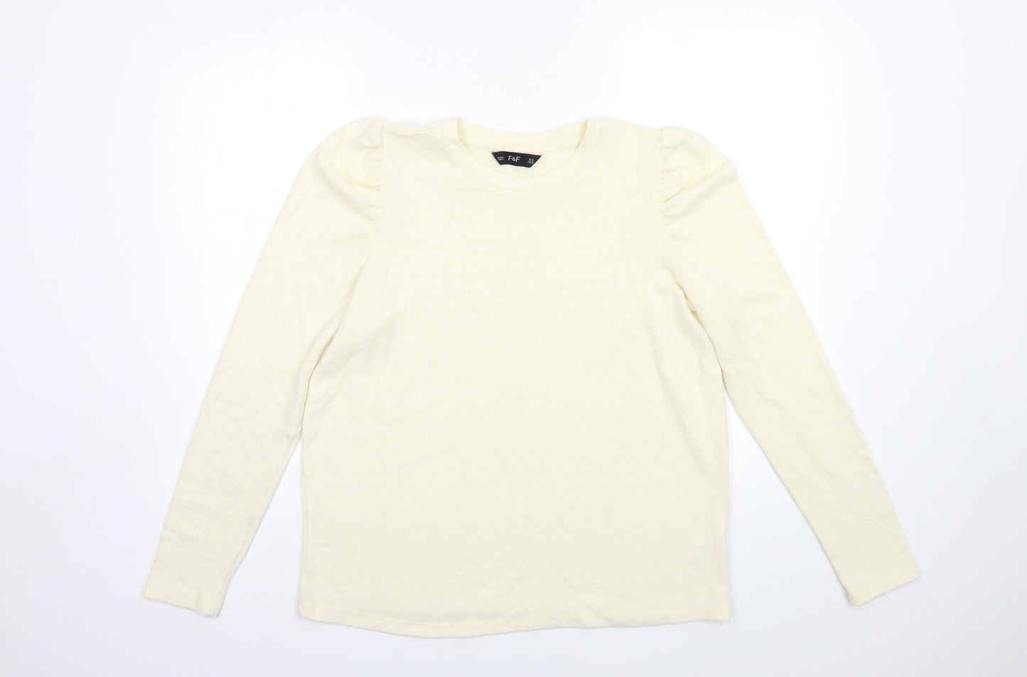 F&F Womens Ivory  Knit Pullover Jumper Size 14