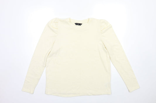 F&F Womens Ivory  Knit Pullover Jumper Size 14