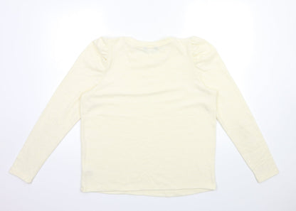 F&F Womens Ivory  Knit Pullover Jumper Size 14