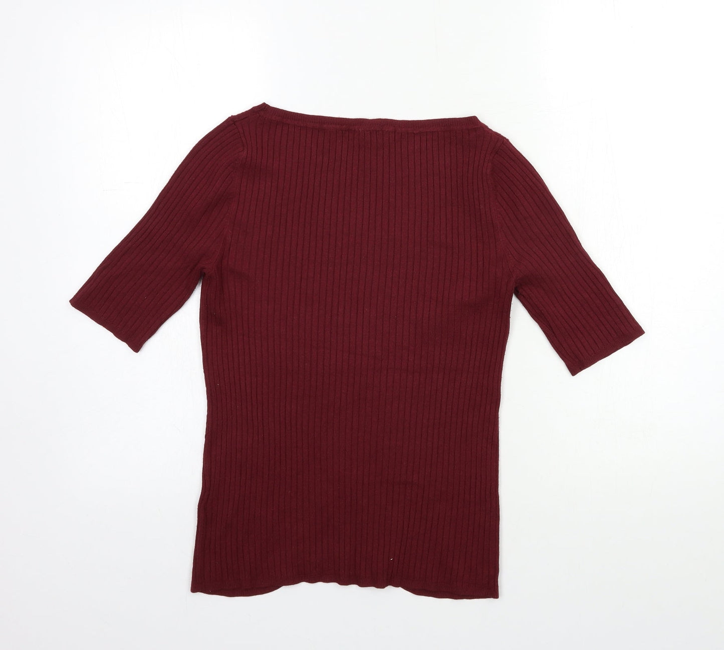 Womens UK Size 10 Marks and Spencer Red Pullover Jumper