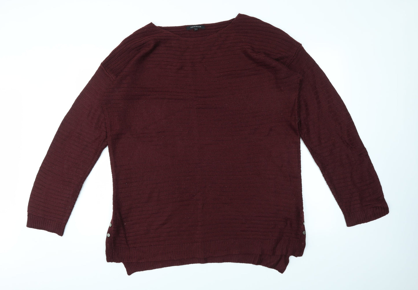 Peacokcs Womens Red   Pullover Jumper Size L