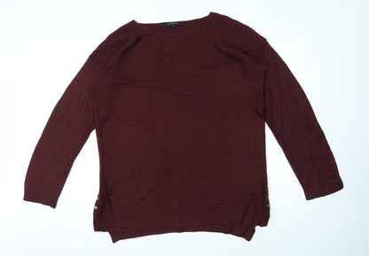 Peacokcs Womens Red   Pullover Jumper Size L