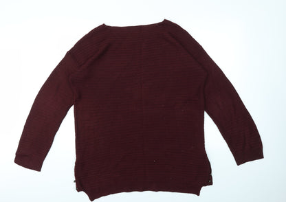 Peacokcs Womens Red   Pullover Jumper Size L