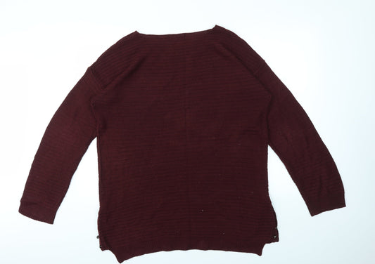 Peacokcs Womens Red   Pullover Jumper Size L