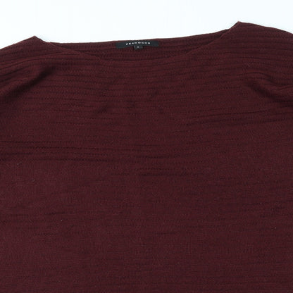 Peacokcs Womens Red   Pullover Jumper Size L