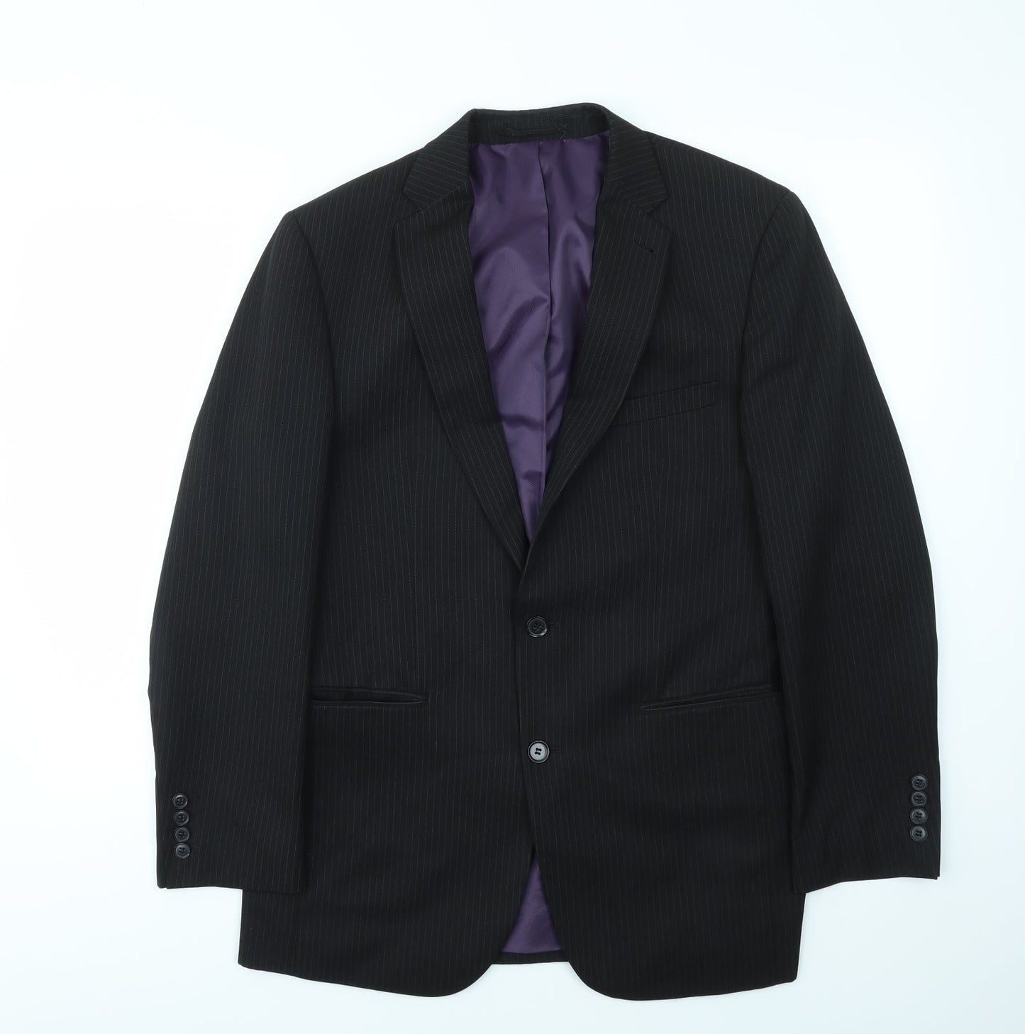 Mens UK Size 38 T&W Regular Black Suit Jacket