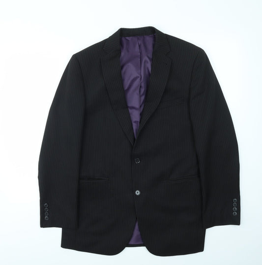 Mens UK Size 38 T&W Regular Black Suit Jacket