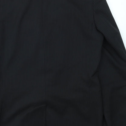 Mens UK Size 38 T&W Regular Black Suit Jacket