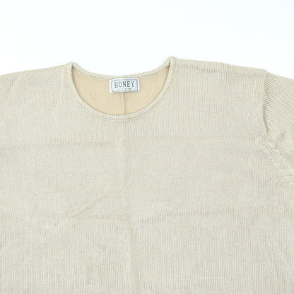 Womens UK Size L HONEY Gold Basic T-Shirt