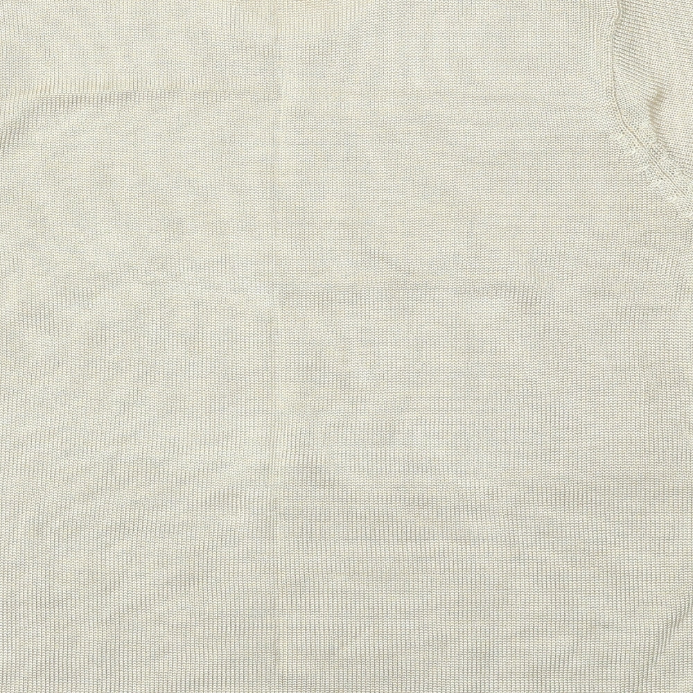 Womens UK Size L HONEY Gold Basic T-Shirt