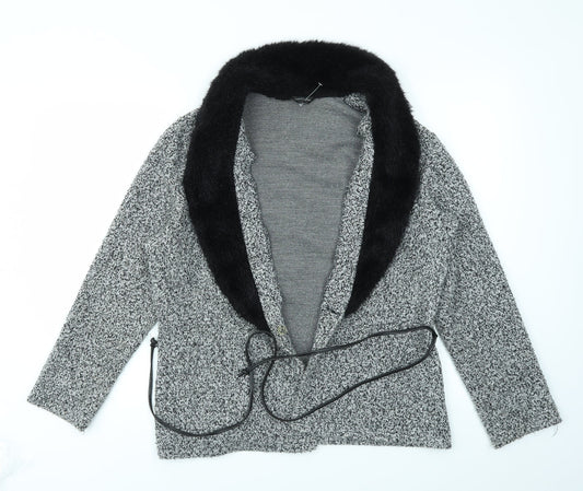 Florence  Fred Womens Grey   Cardigan Jumper Size 16