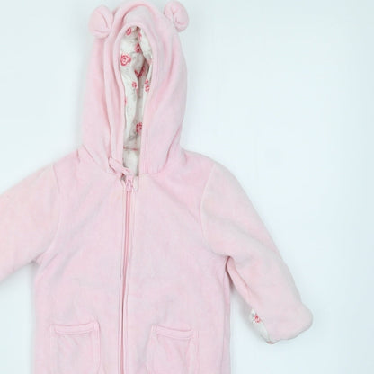 George Girls Pink   Basic Jacket Coatigan Size 3-6 Months