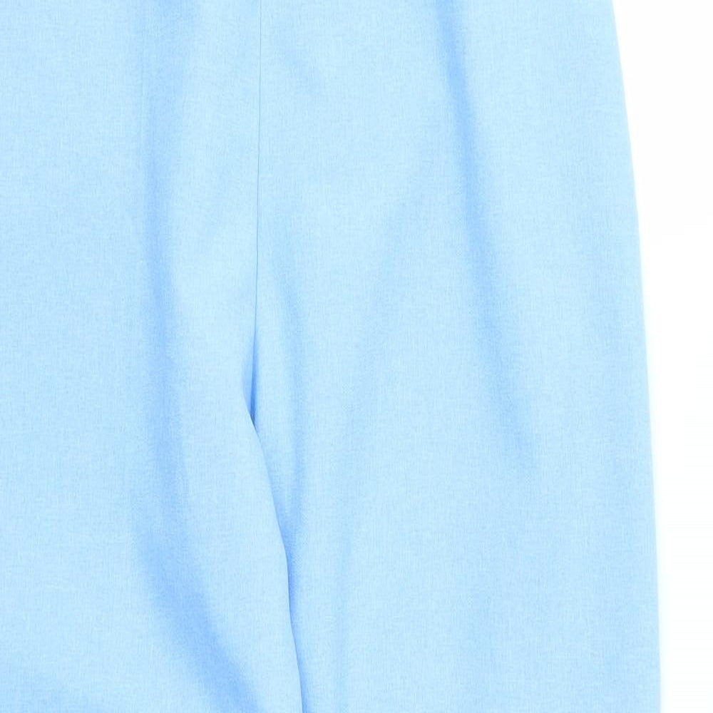Womens UK Size 14 Preworn Regular Fit  Blue Trousers